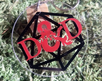 Dungeons & Dragons Inspired Keychain