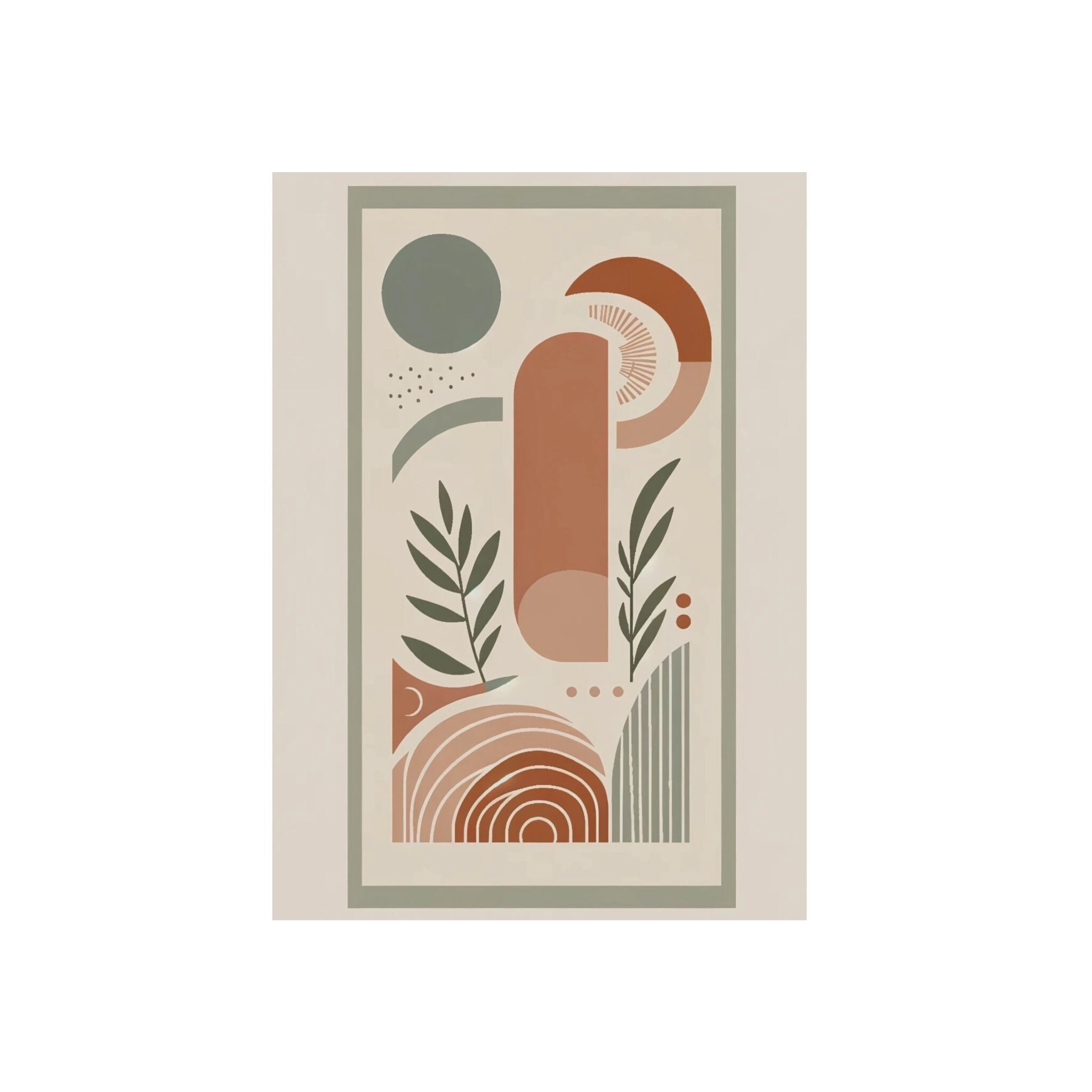 Minimalist Boho Art With Geometric Shapes Boho Art, Minimalist ...