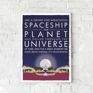 Raumschiff Erde | Disney EPCOT inspirierter Druck - Poster