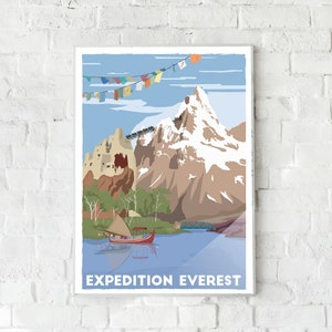 Impresión inspirada en Expedition Everest / Animal Kingdom - Cartel
