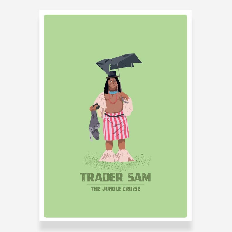 Trader Sam | the Jungle Cruise | Disney Character Inspired Print - Etsy