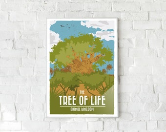 Disney Souvenir | The Tree of Life | Disneys Animal Kingdom inspired Wall Art -  Poster