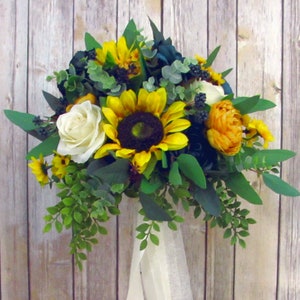 Navy and Golden Yellow Wedding Floral