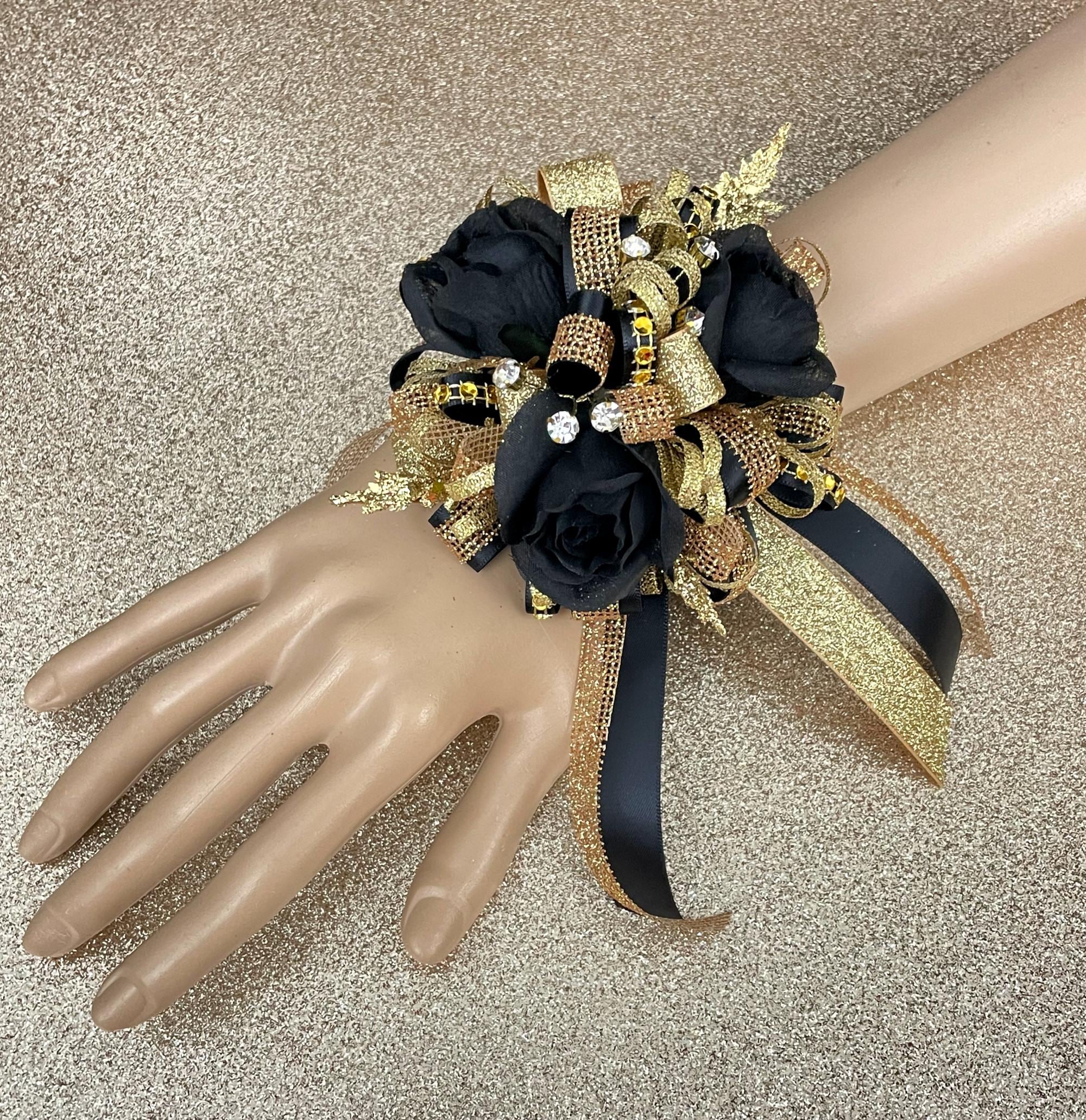 Black and Gold Corsages - Etsy