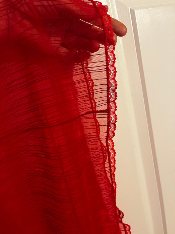 Sheer Red Nightgown - image 6