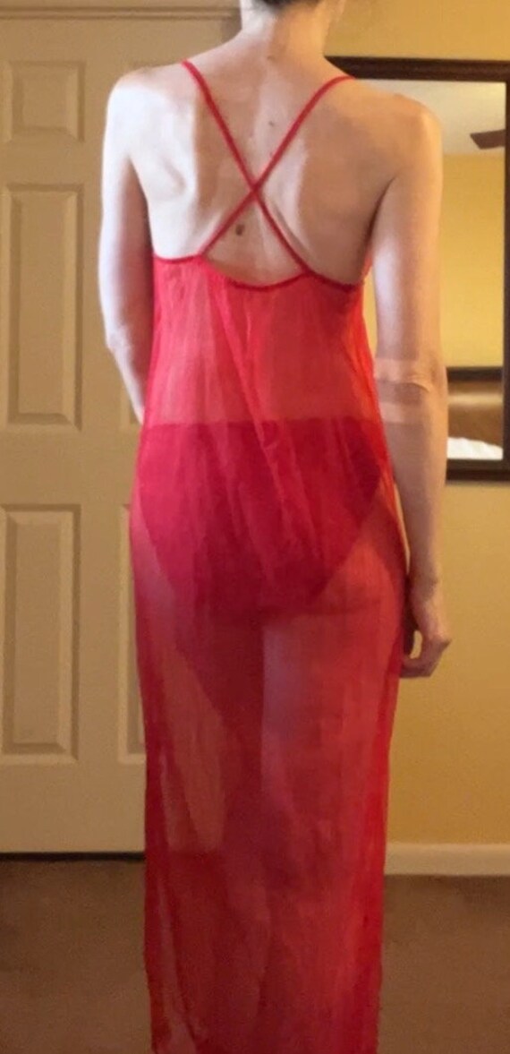 Sheer Red Nightgown - image 2