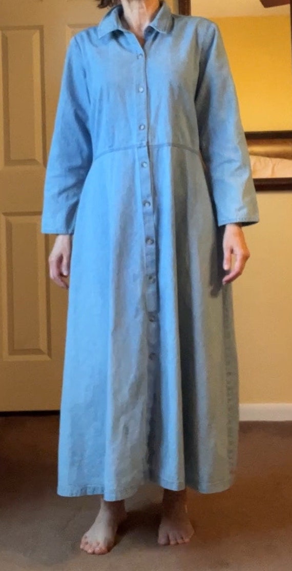 Denim Maxi Dress - image 6