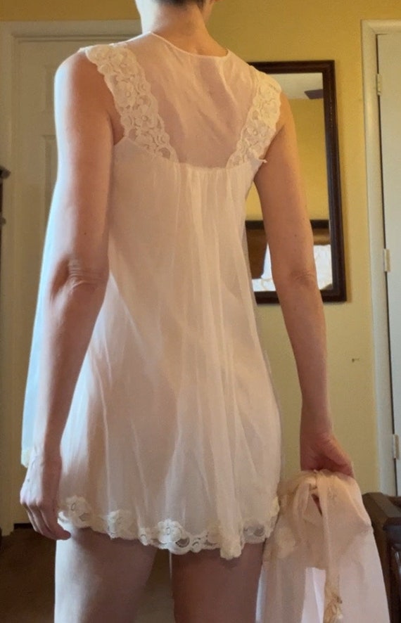 1950s Lingerie Baby Doll Nightgown Set - image 4