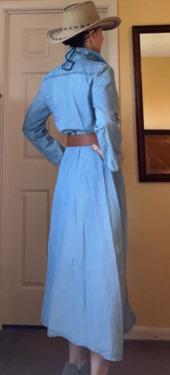 Denim Maxi Dress - image 4