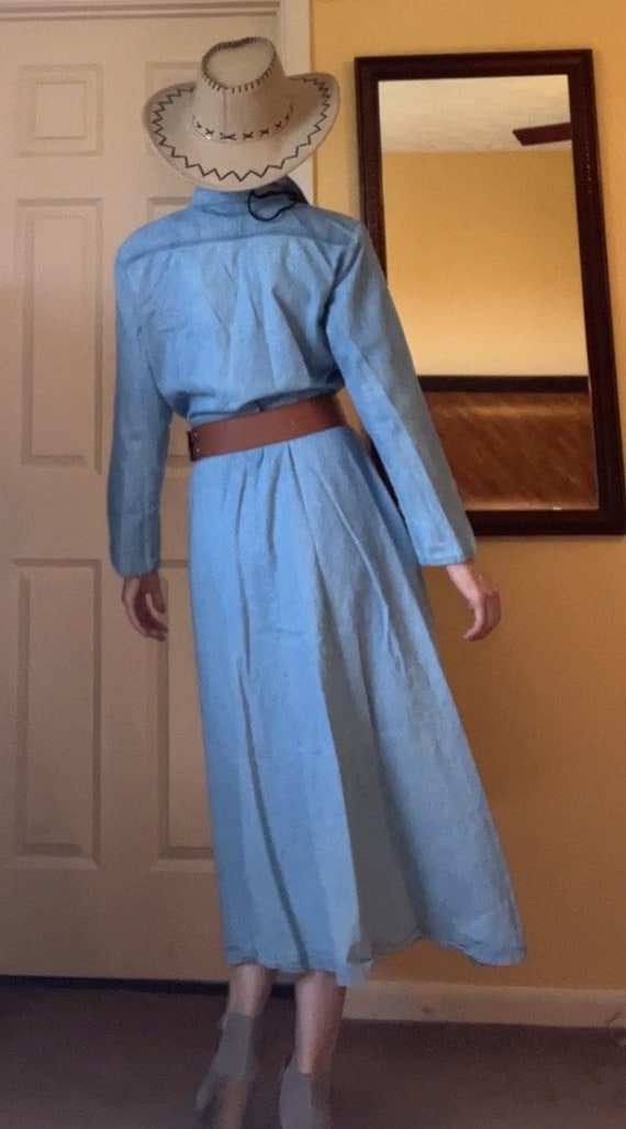 Denim Maxi Dress - image 3