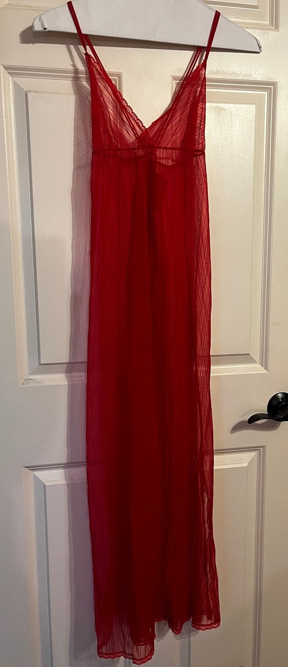 Sheer Red Nightgown - image 3