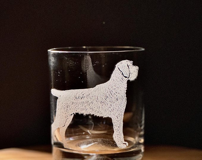 Ready To Ship, Bird Dog, Hand-Etched on 10oz Rocks Glass