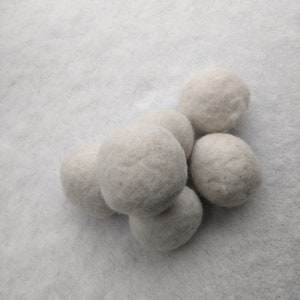 Set of 3 Felted Wool Dryer Balls