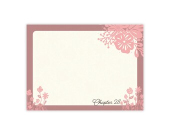 Pink Floral 4x3 Sticky Post-it® Notes - Calming Stationary, Desk Accessory, Spring Colors, Cozy Aesthetic, Feminine Style, Cute Notepads