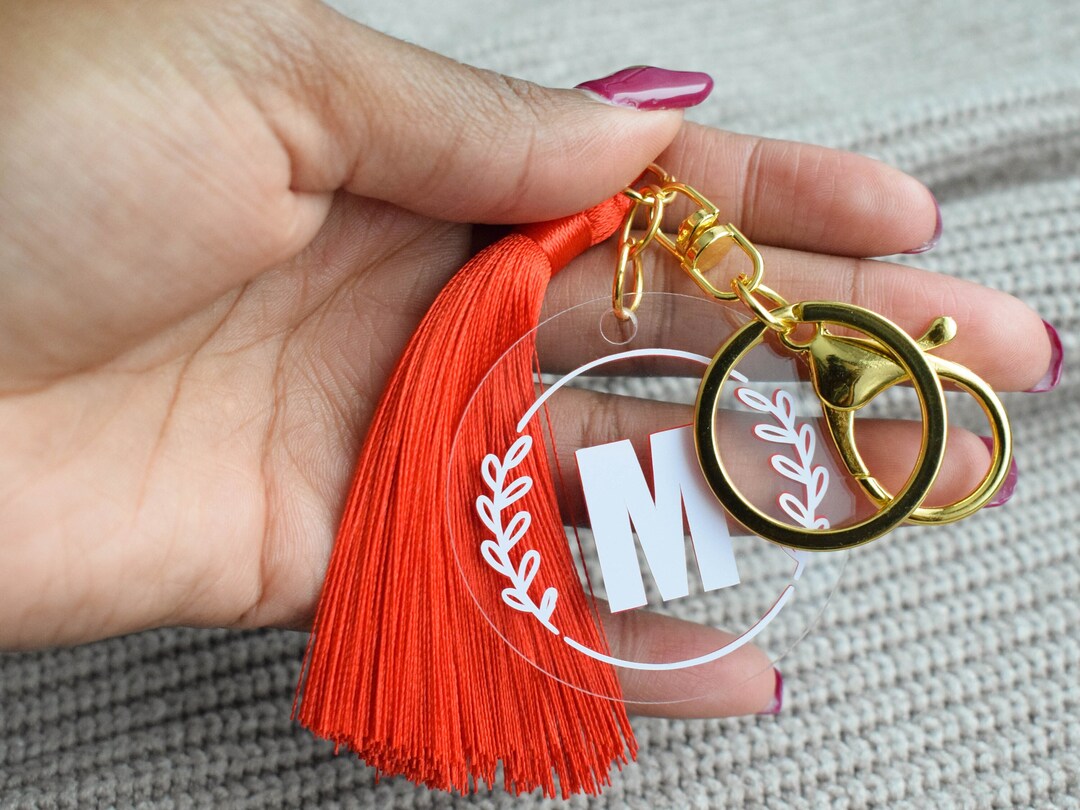 Personalized Brass Keyring: Classy Double-sided Keychain for Him or Her ...