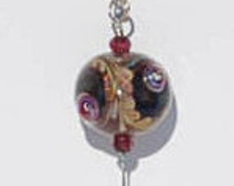 Needle Threader - Necklace - 35" - Lydia Workman Muell - Glass - Lampwork - Cross Stitch - Needlepoint - Sewing - Quilting - Embroidery
