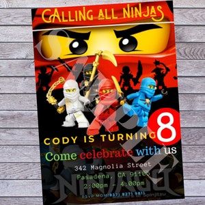Ninjago Birthday Etsy