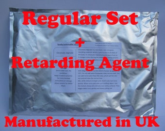 Regular Set ALGINATE Skinsafe Chromatic + Retarding Agent Option | Baby Hand print Footprint Moulding Casting Powder