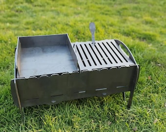 Barbecue, BBQ, Grill - Collapsible, Mangal, Traveling, Camping, Picnic Flat pack