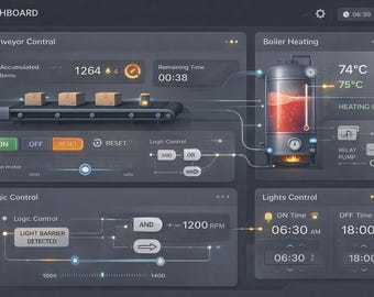 Custom Embedded Automation Controller Pre-Installed STM32 / ESP32
