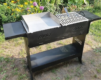 BBQ, Grill, Brazier, Mangal, Barbecue, Fire Pit, Collapsible, Flatpack | 4 mm