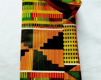 Kente Print, African Headwrap, Choker Set, African Accessories