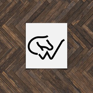 Canadian Warmblood Custom Vinyl Decal