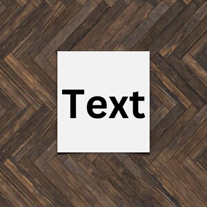 Text Custom Vinyl Decal
