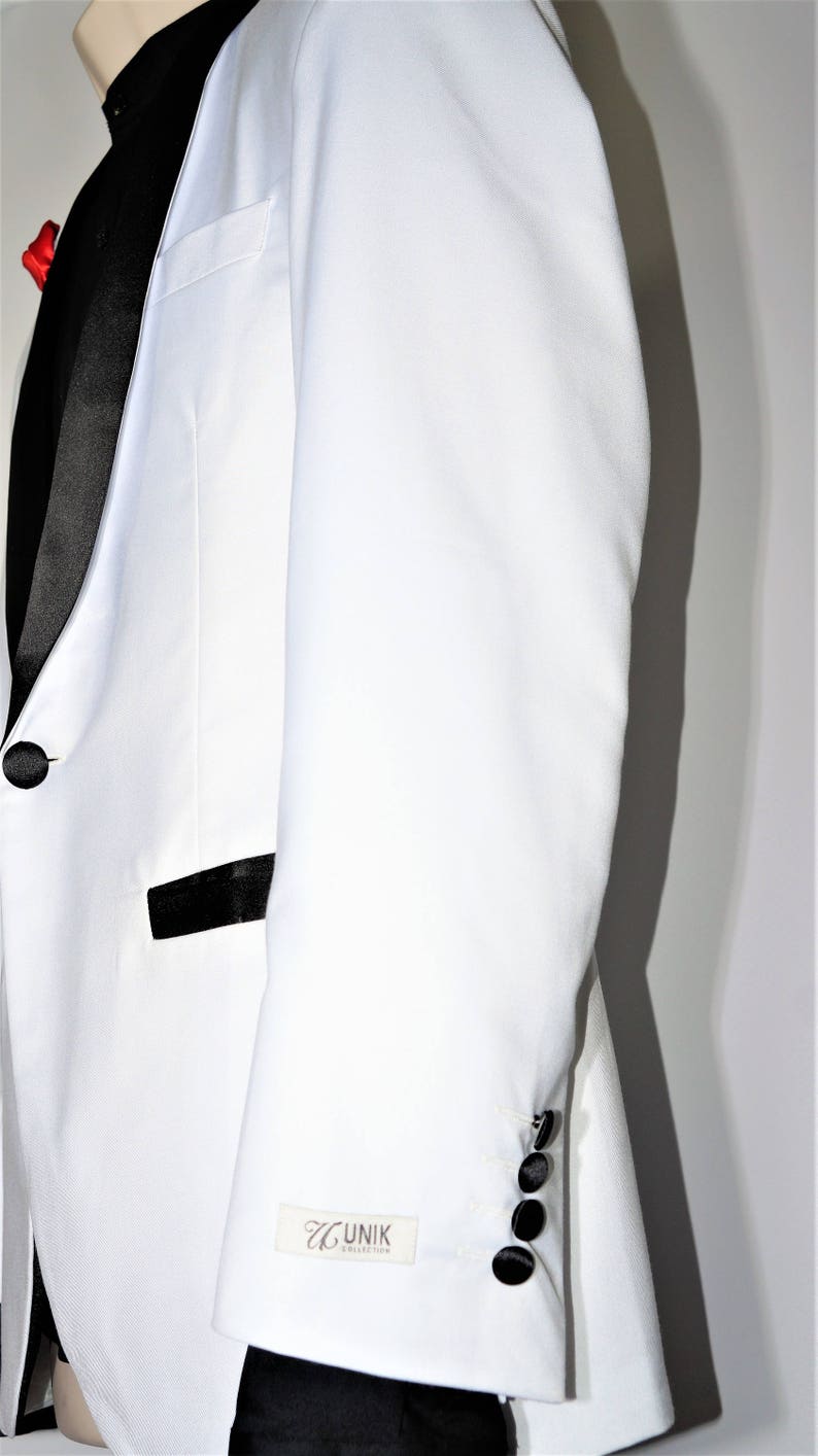 Luxury White Groom Suit Blazer