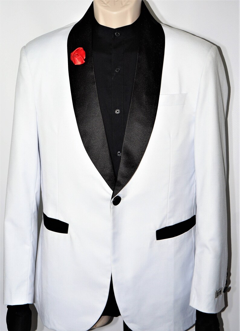 Luxury White Groom Suit Blazer
