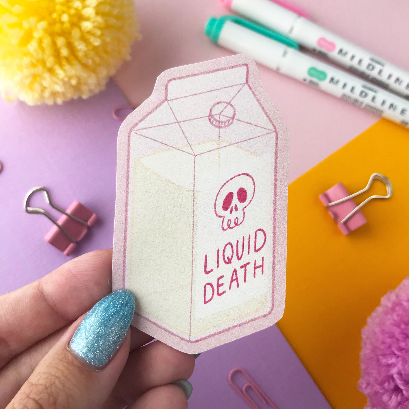 Liquid Death Matte OR Glossy Sticker Etsy