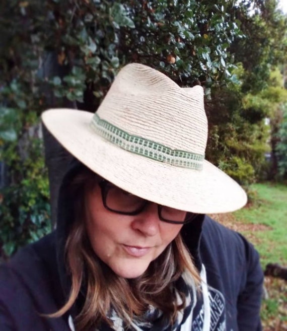 1970s vintage Sahuayo Panama hat in a fedora style