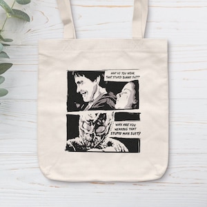 Donnie Darko Film-Einkaufstasche | Donnie-und-Frank-Szene | Klassische Kino-Einkaufstasche, Frank Rabbit, Jake Gyllenhaal, Geschenk für Filmfreaks