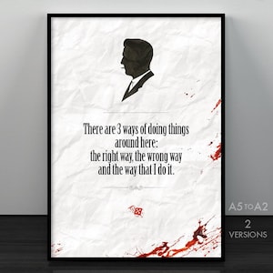 Cartel original de película Casino / Ace Rothstein Robert De Niro Martin Scorsese Poster minimalista Frase de película Mafia Regalo cine