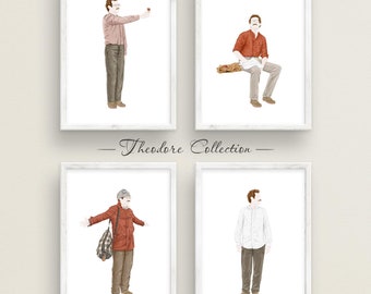 Her movie poster prints / Theodore Twombly Joaquin Phoenix Spike Jonze Movie scene wall art Romantic film poster Movie lover gift
