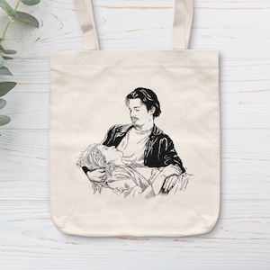 Before Sunrise Tote bag / Jesse Celine ending scene Linklater Trilogy Movie lover gift Ethan Hawke Julie Delpy Film print Couples Cinema art