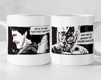 Donnie Darko Movie coffee Mug | Donnie and Frank the Bunny scene | Classic movie quote mug, Film lover gift, Donnie Darko art, Couple gift