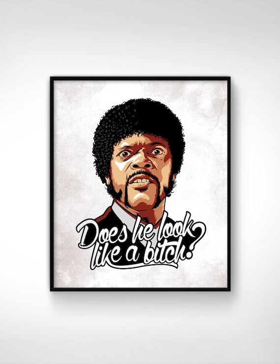 Pulp Fiction Jules 60 X 50 Cm Klinge Exklusive Poster Etsy