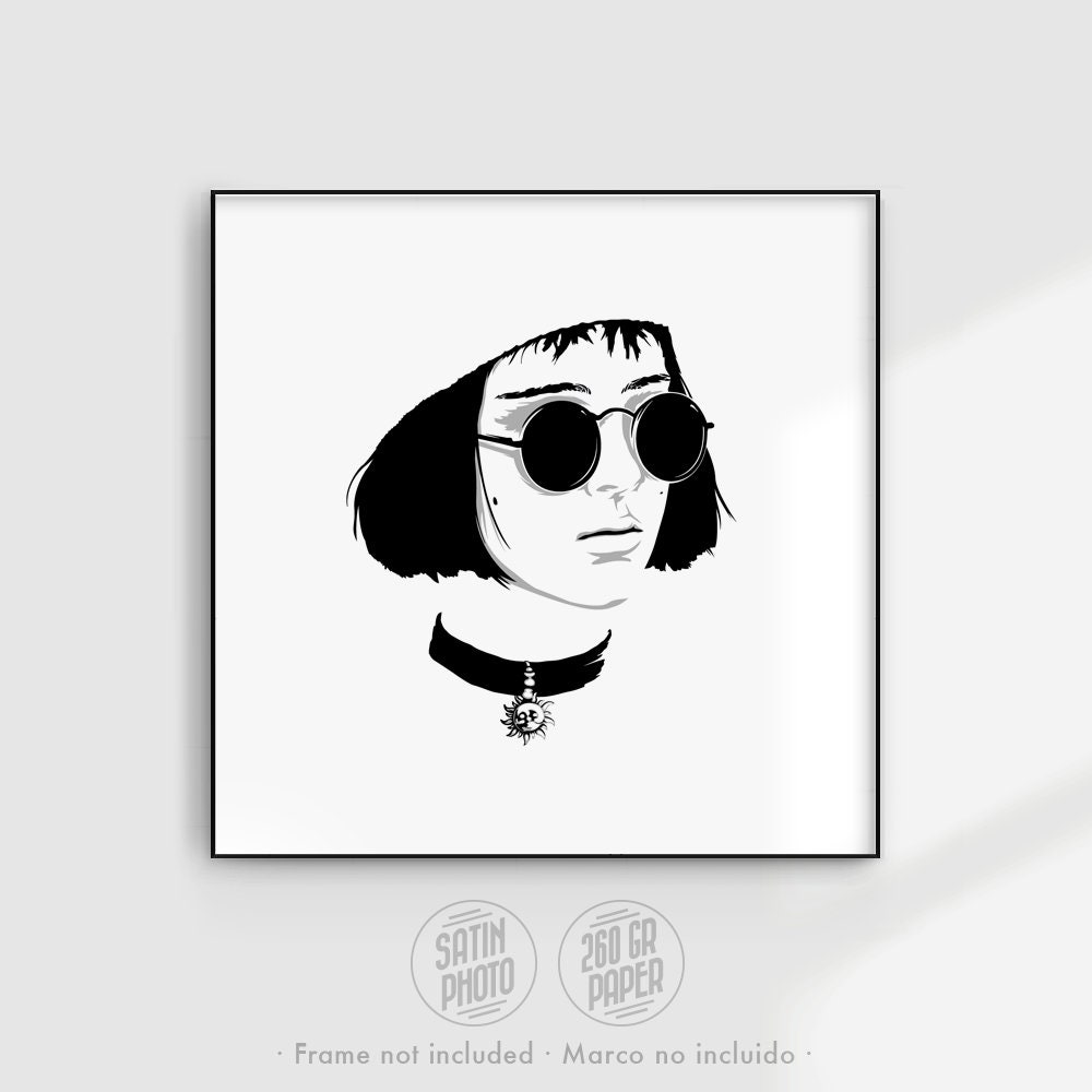 Leon Movie Poster | Mathilda Minimalist Print | Cult French Film