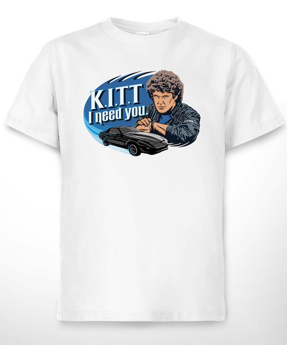 Interface Camiseta para Hombre T-Shirt Michael Knight 2000 Black Rider style3 K.I.T.T