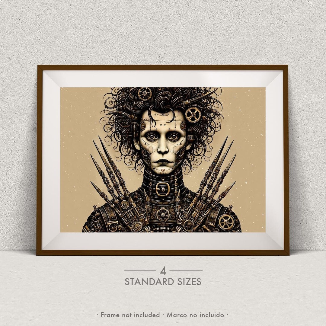 Edward Scissorhands Movie Inspired Art / Tim Burton Poster, Johnny Depp ...