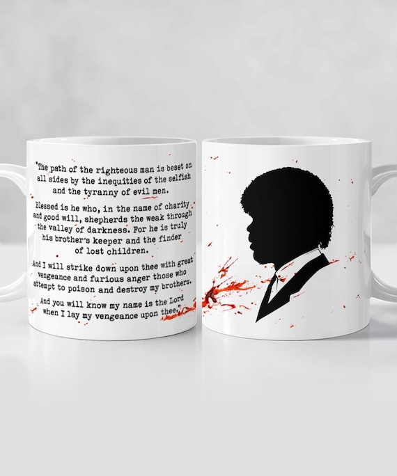 Pulp Fiction Mug - Ezekiel 25 17 | Jules Winnfield Famous Movie Quote Mug  Quentin Tarantino Samuel L Jackson Film Print Coffee Cup Movie Art - Etsy