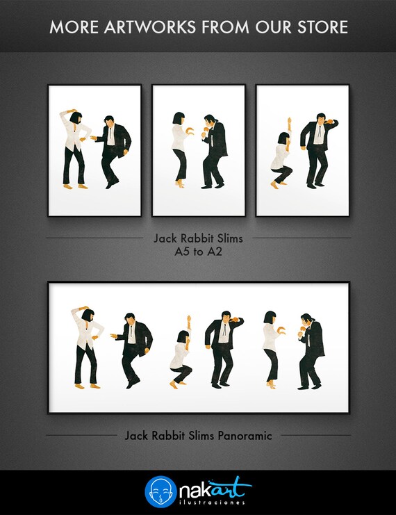 50 x 75 cm Cuadro decorativo lienzo decorativo para pared de sala de estar Huangchen Póster clásico de la película Pulp Fiction Mia Wallace dormitorio
