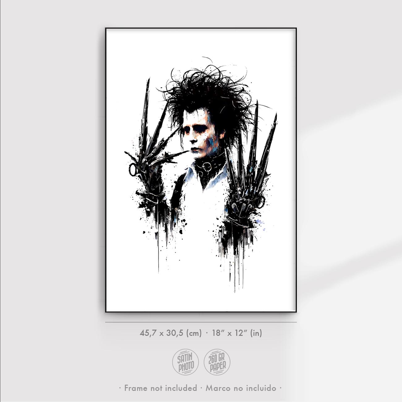Eduardo Manostijeras - Póster original / Película Tim Burton, Johnny Depp,  Lámina decorativa cine, Cartel película clásica, Regalo cinéfilo - Etsy  México, image size:1300x1300