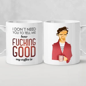 Pulp Fiction - Jimmie Mug / Quentin Tarantino quote Coffee cup Original movie prop Film print scene Couple lover gifts Birthday Him Her Art