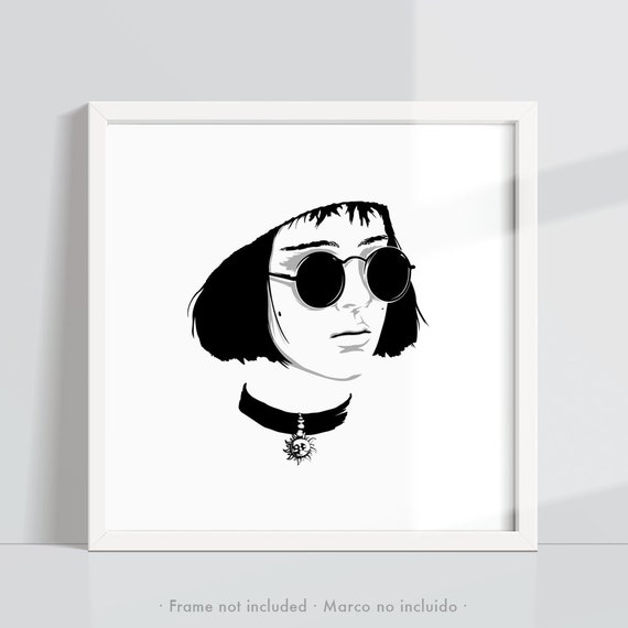 Leon Movie Poster | Mathilda Minimalist Print | Cult French Film