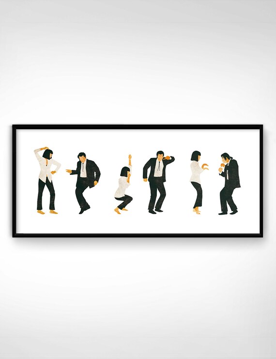 Art Posters Pulp Fiction Movie Mia Wallace Poster Kraft Paper Wall Decor Collection Gift Art