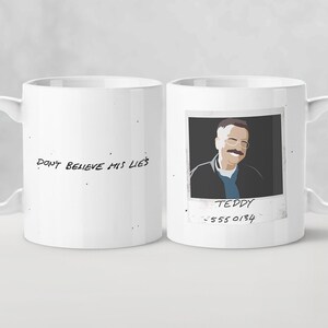 Memento - Taza original de película / Polaroid Teddy, Joe Pantoliano, Réplica de película, Taza de cine, Leonard Shelby, Christopher Nolan