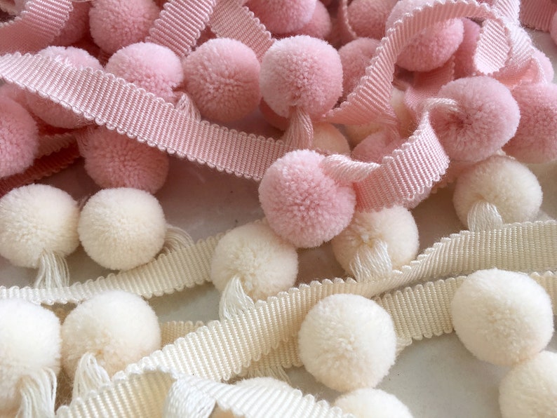 HQ 4 Colours Large Pom Poms Trim Pom Pom Fringe Trim Pom Pom Etsy
