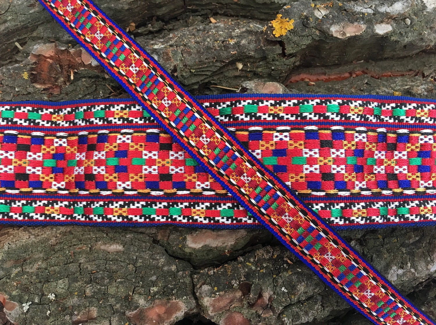 Multicolored Ethnic Ribbon in 3 Different Widths Boho Ribbon Etsy